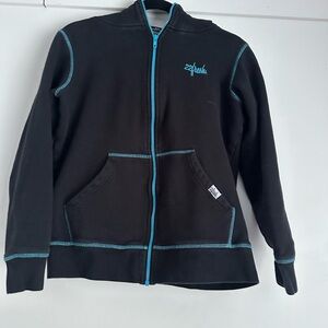 22 fresh Black Hoodie with Blue Accents (Canadian made)